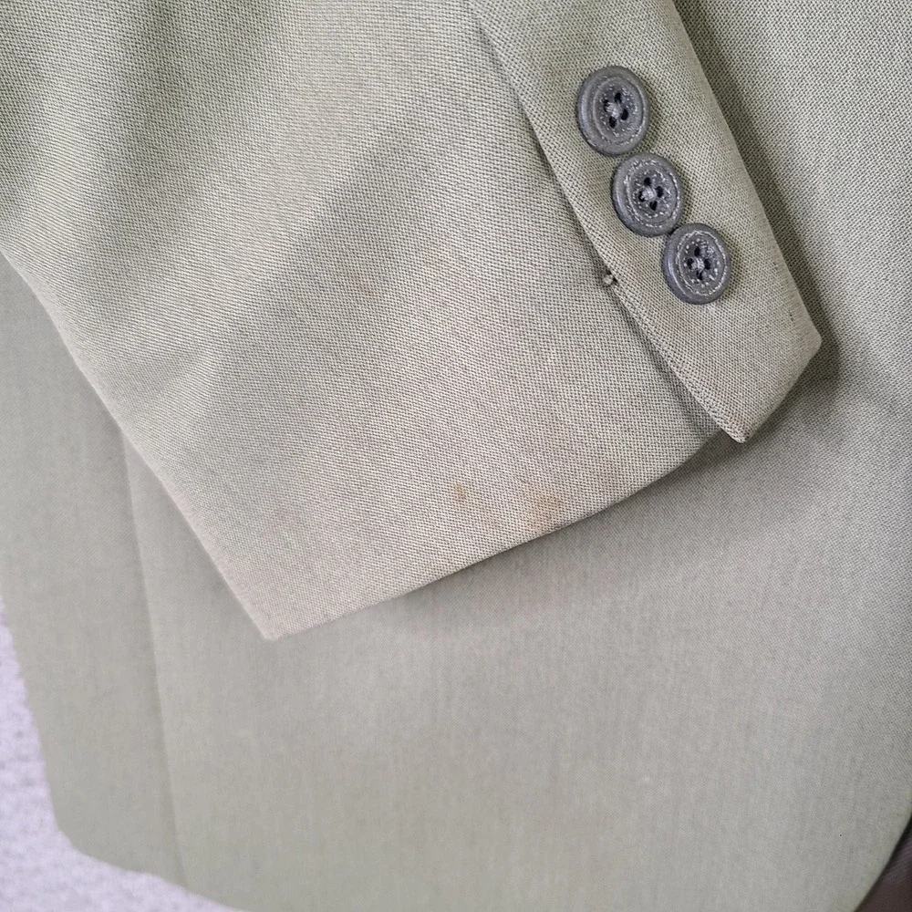 Vintage Sturbridge Classics Jacket Mens 38R Beige‎ 3 Button Blazer Suit Coat